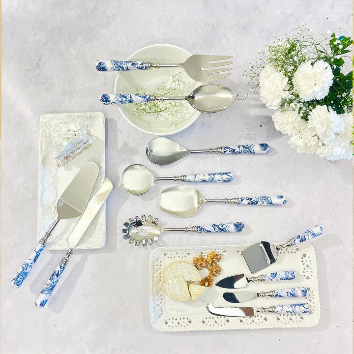 Serving Cutlery, Gift Set of 12 - Brittany Blanc, a product by Faaya Gifting