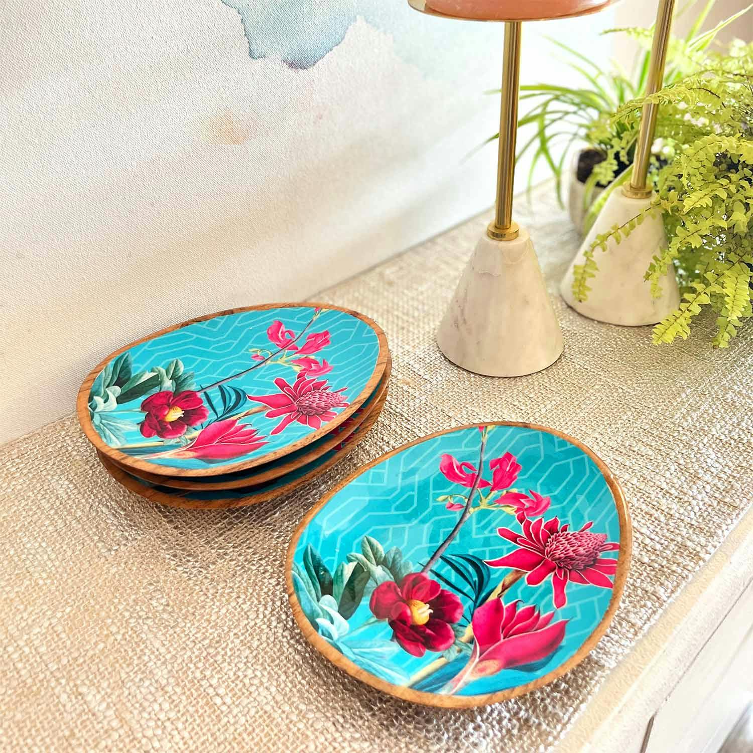 Mini Oval Plates, Set of 4 - Chilean Deco, a product by Faaya Gifting