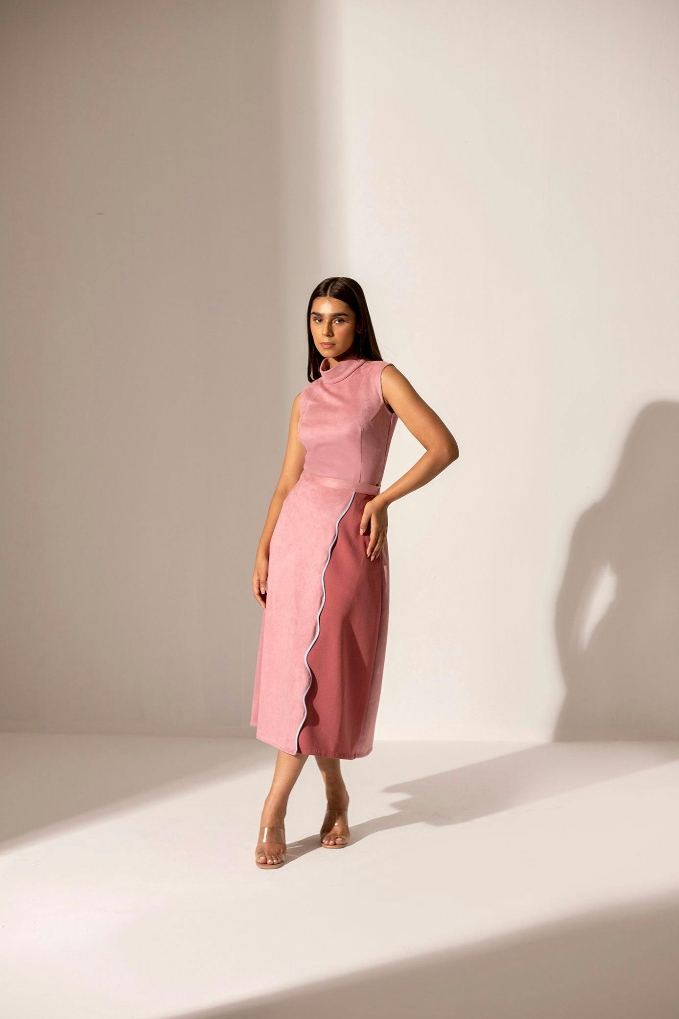 Blush pink skirt set, a product by Kritika Madan