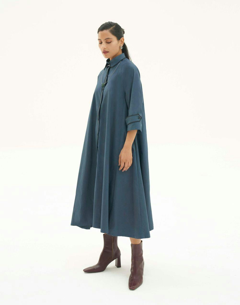 Blue Shirt dress, a product by Corpora Studio