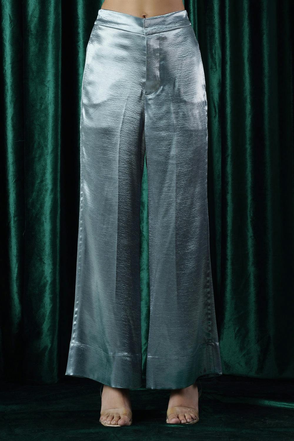 Victoria Flared Satin Pants, a product by Belucci
