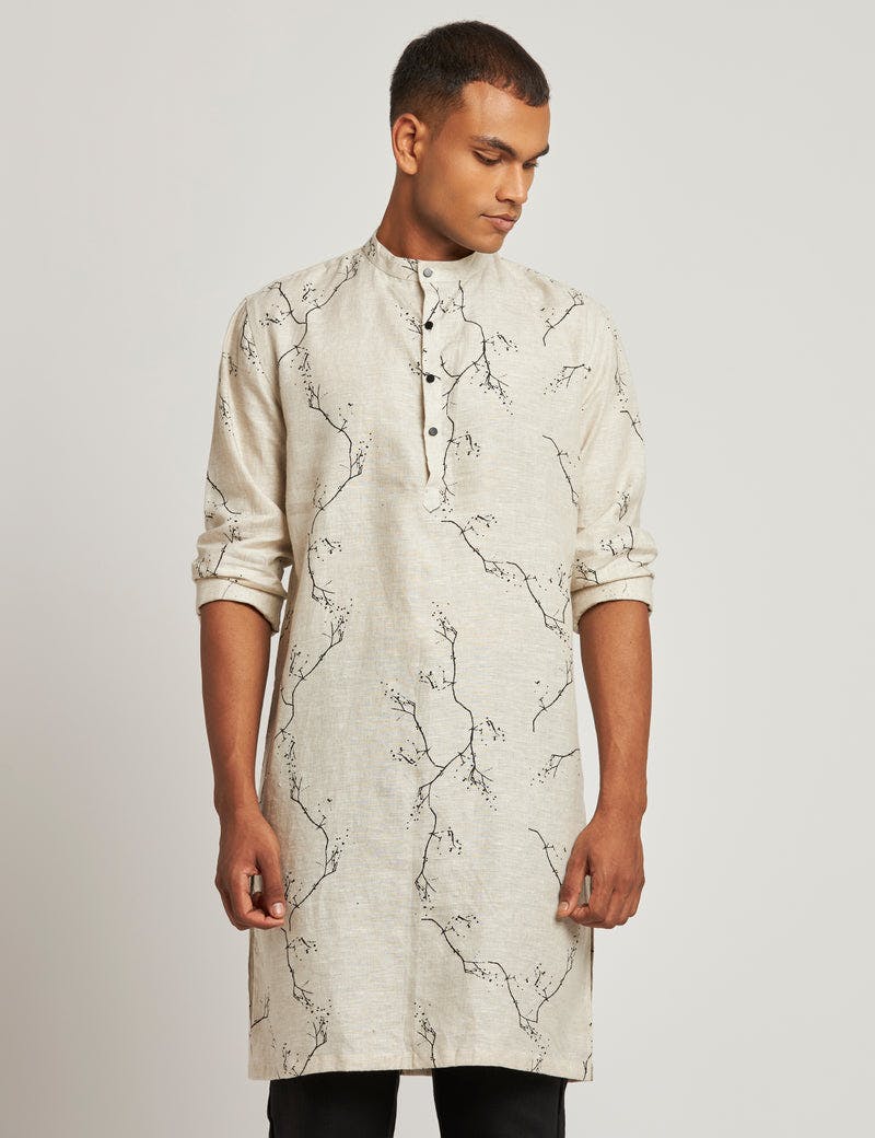 SHERWOOD - KURTA - TWIGS - IVORY, a product by Son of a Noble