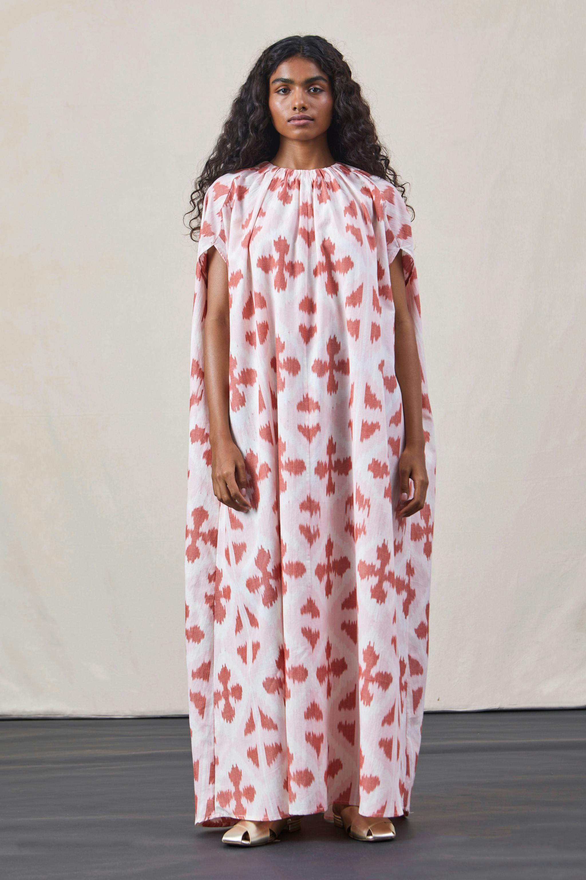 Cir - Ikat Dress Pink, a product by The Summer House