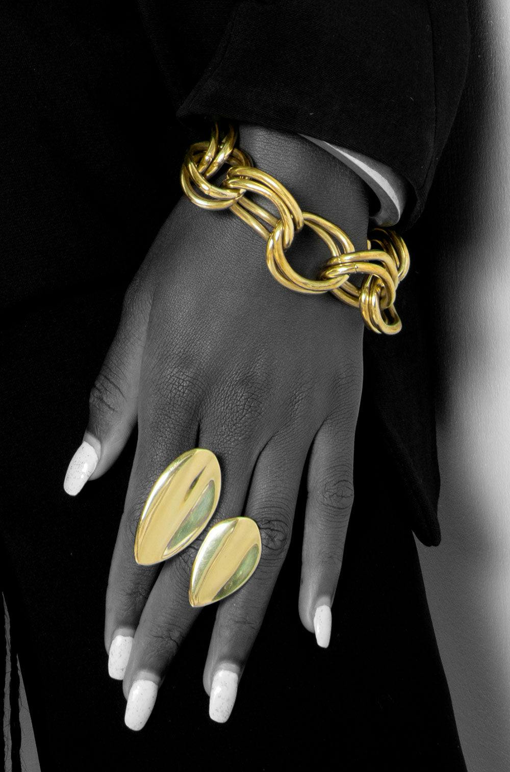 Thumbnail preview #2 for Tumi Brass Statement Ring