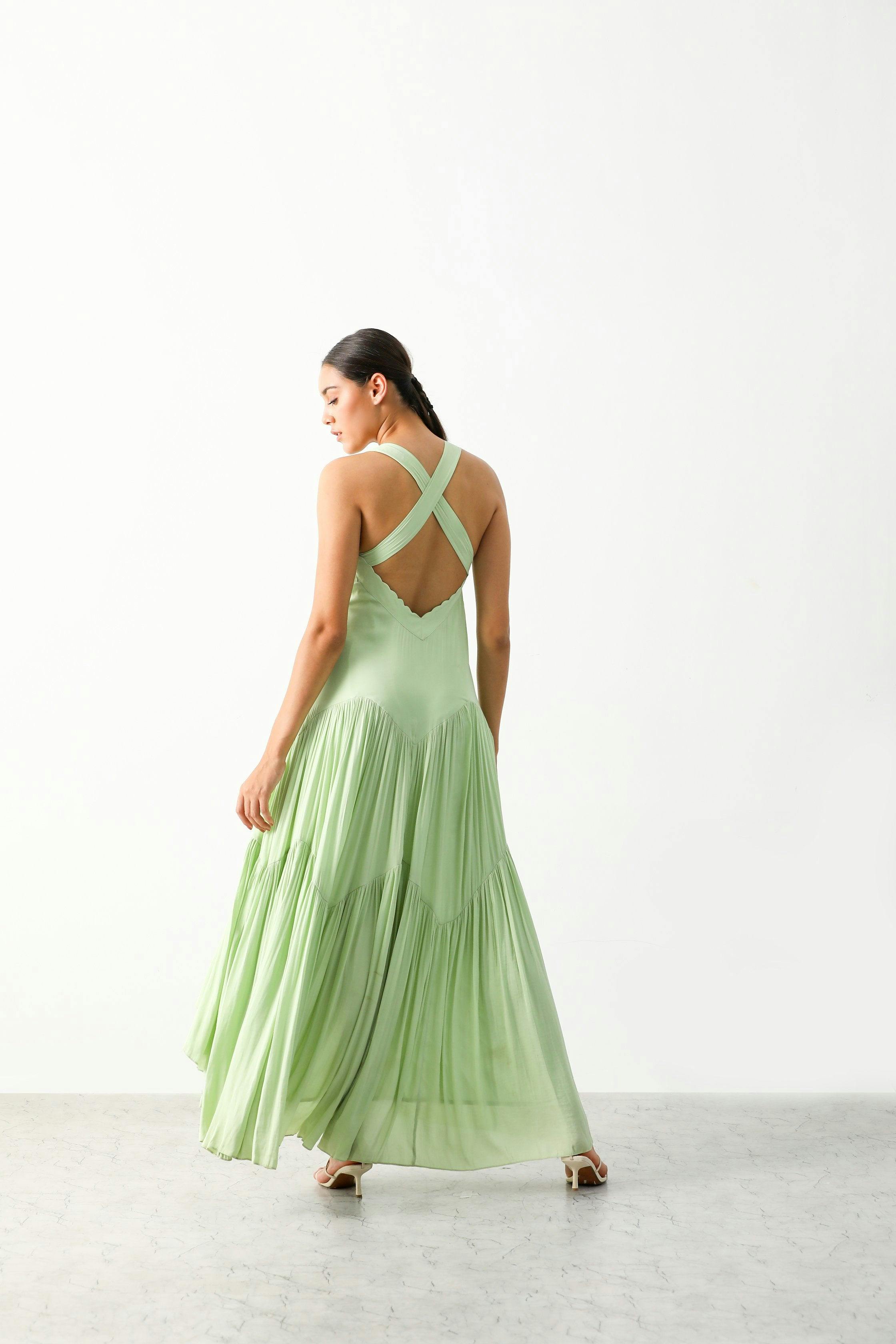Thumbnail preview #4 for Amara Assymetrical Midi Dress