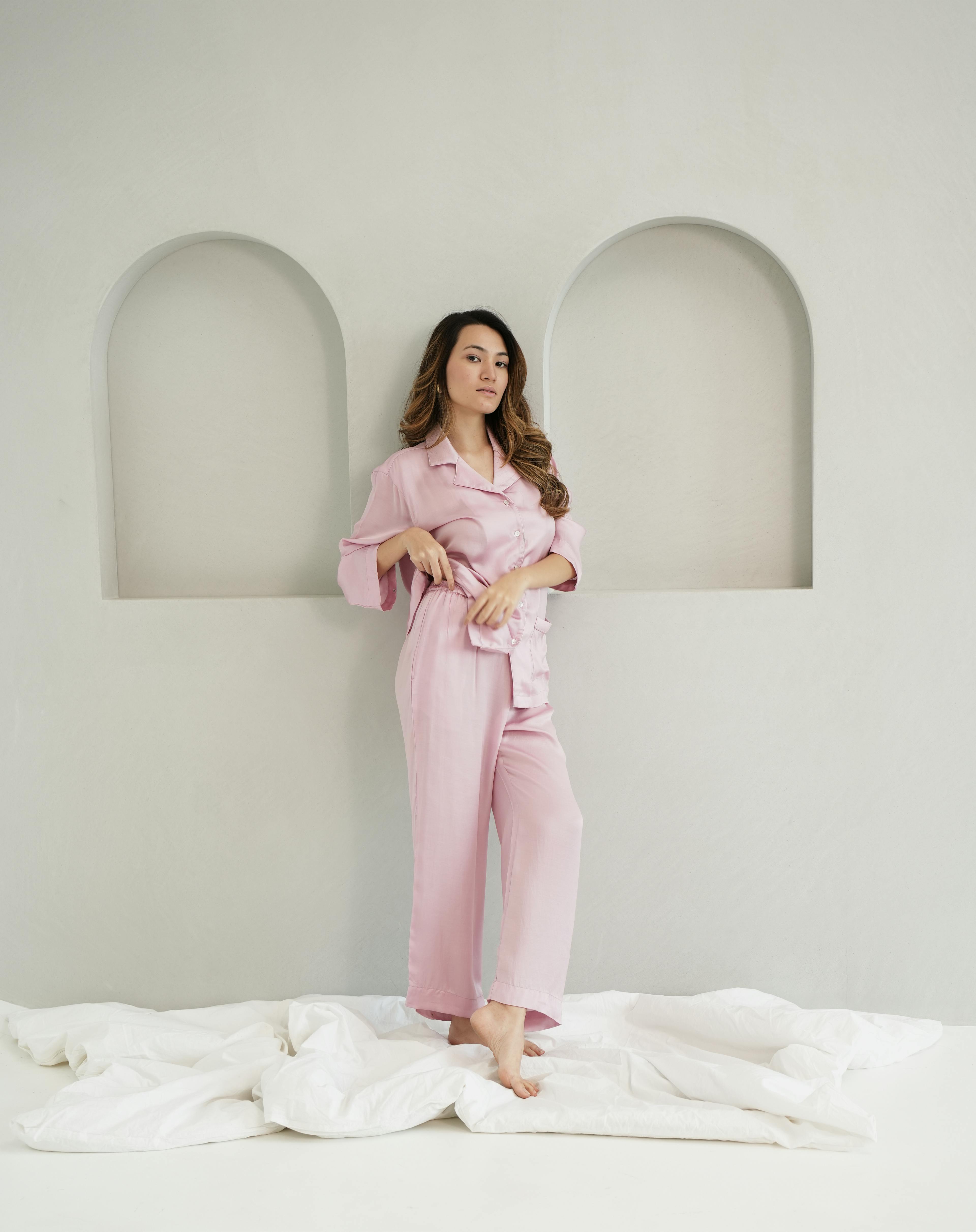 Thumbnail preview #3 for Good In bed - Vegan Silk Pyjama Set 