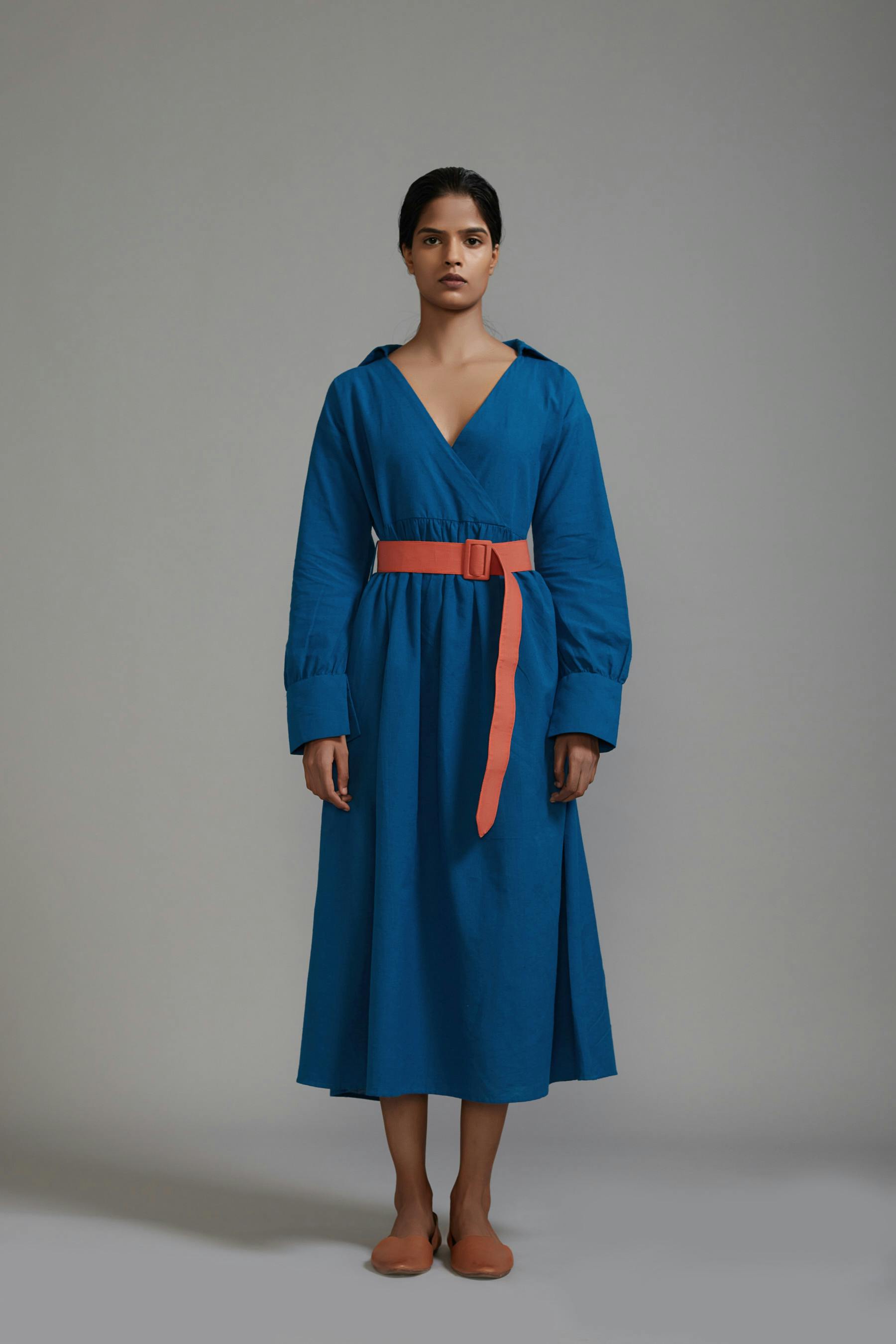 Blue Safari Belted Dress, a product by Style Mati