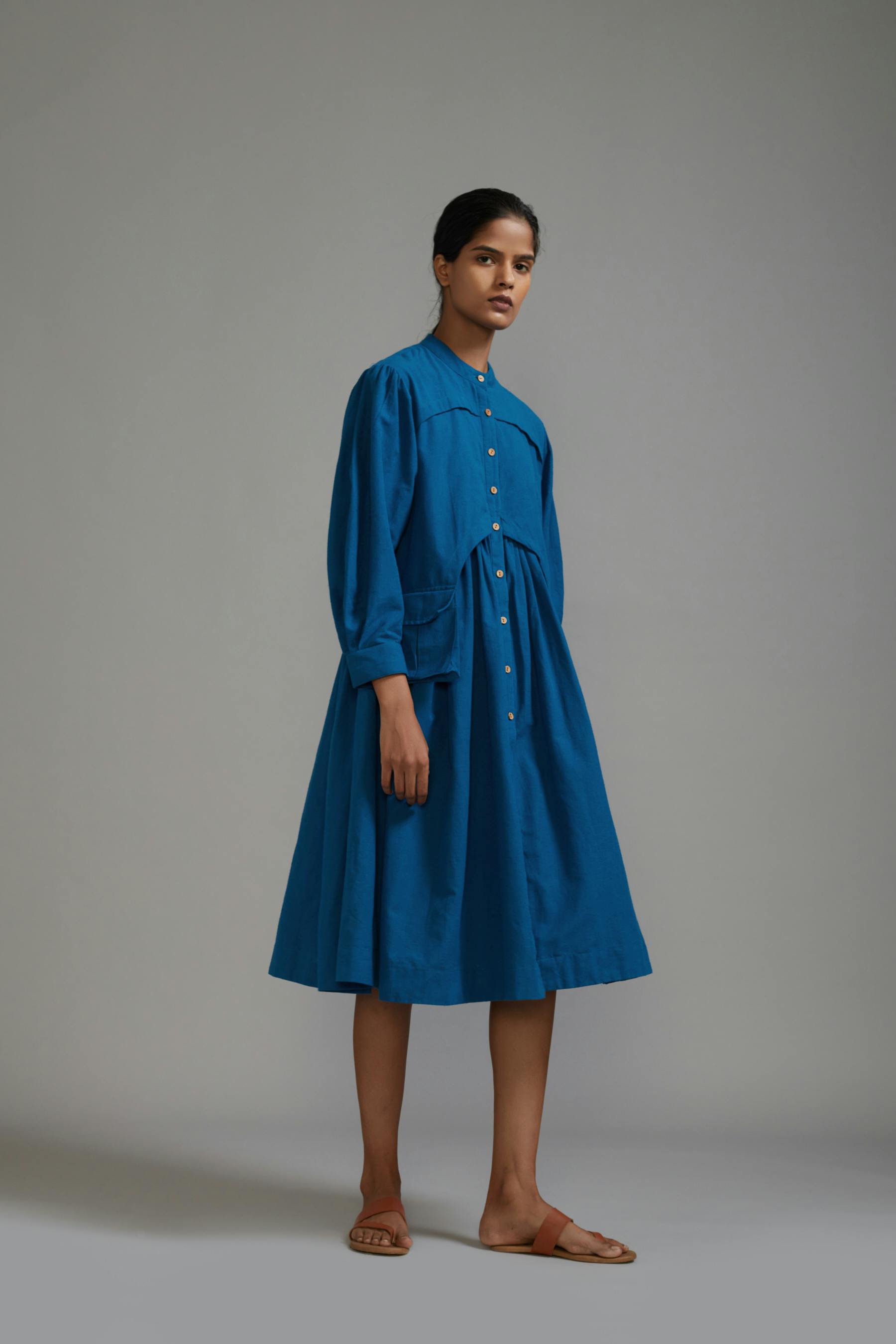 Thumbnail preview #0 for Blue Safari Short Dress
