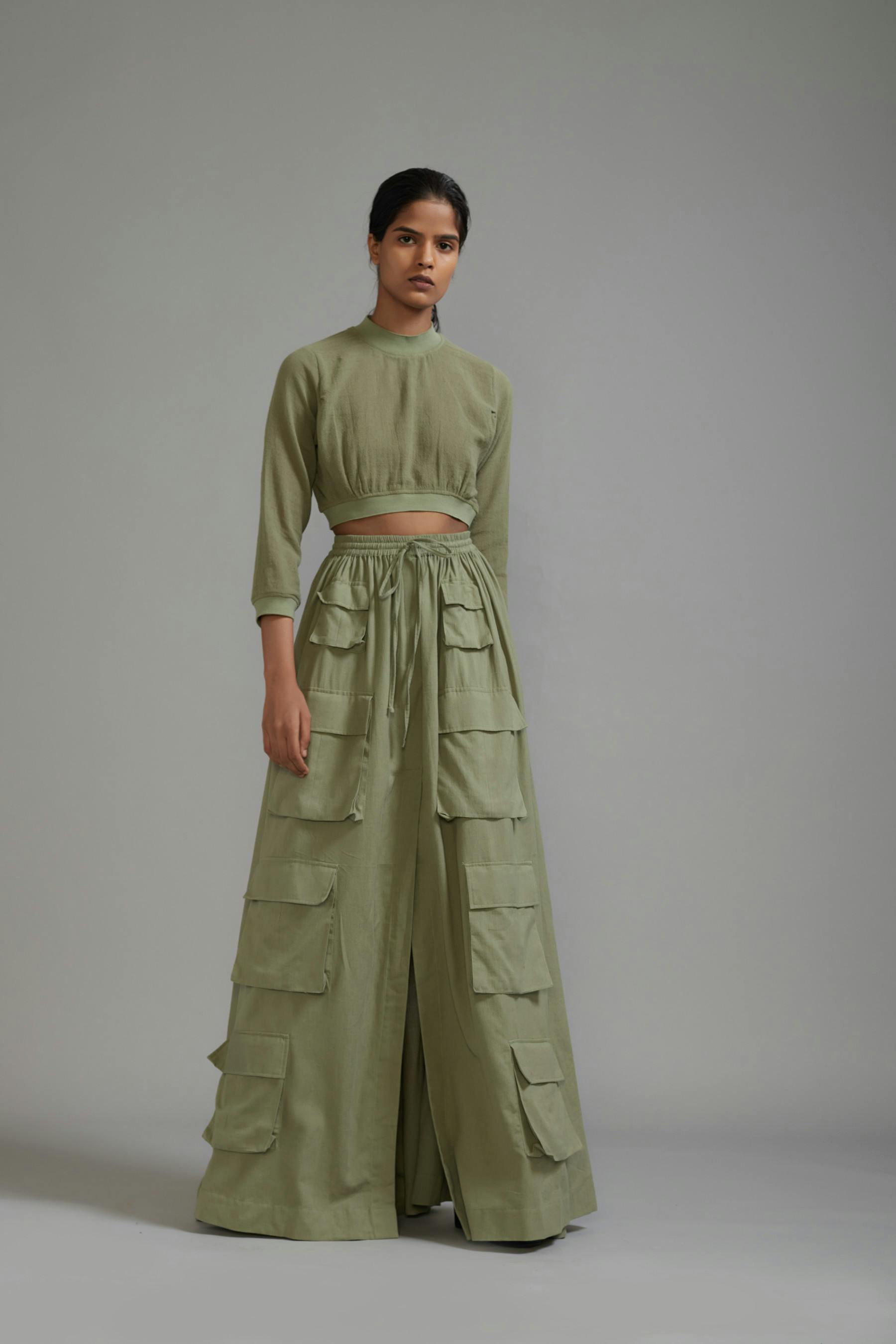 Green Cargo Skirt, a product by Style Mati