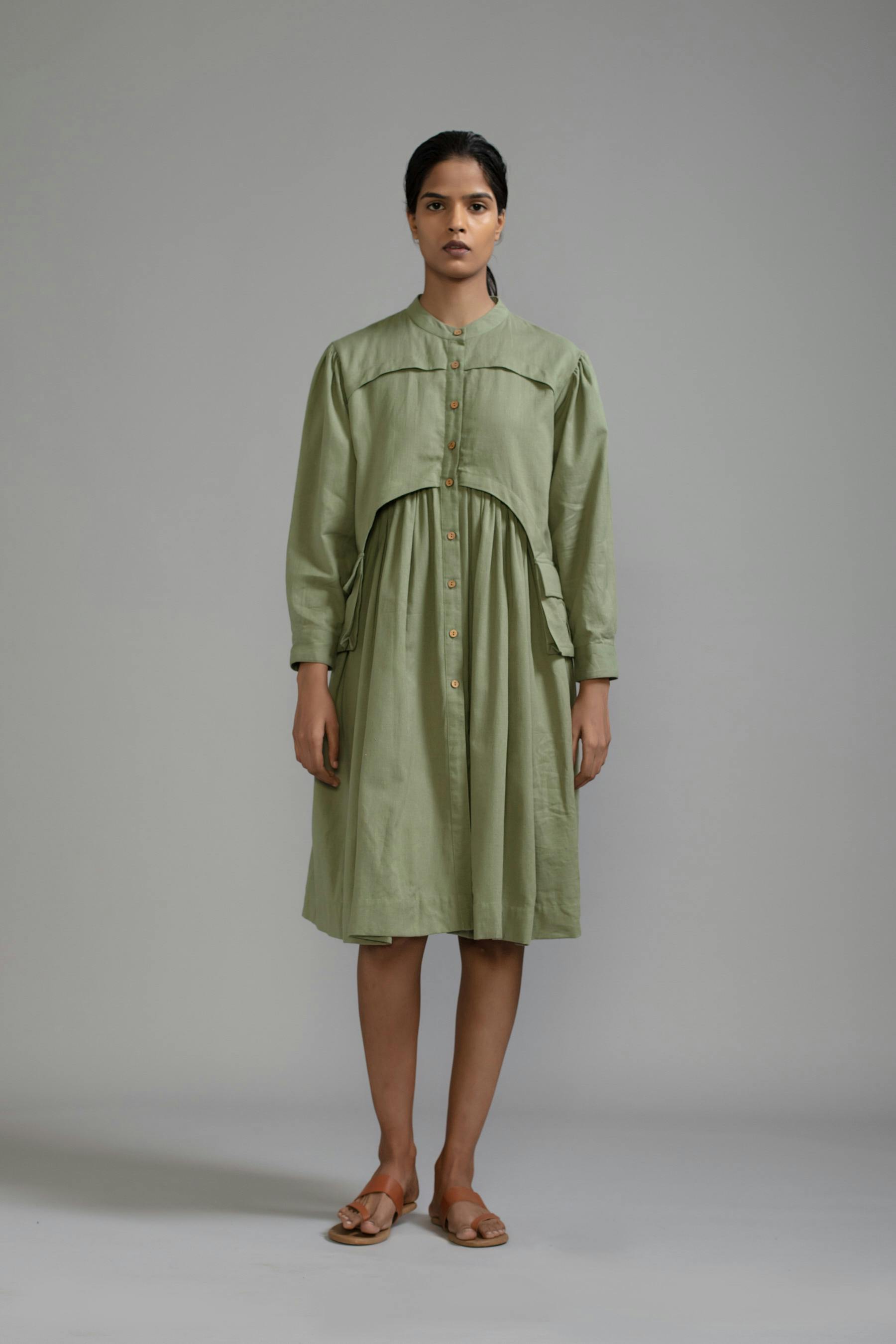 Thumbnail preview #3 for Green Safari Short Dress