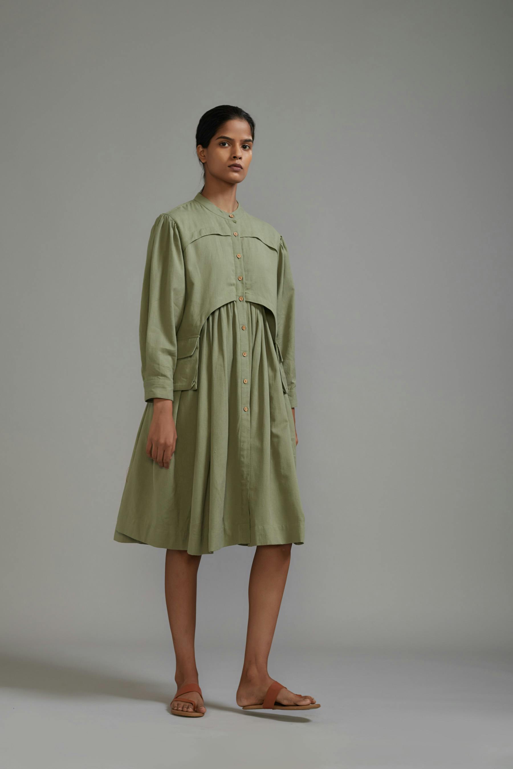 Thumbnail preview #0 for Green Safari Short Dress