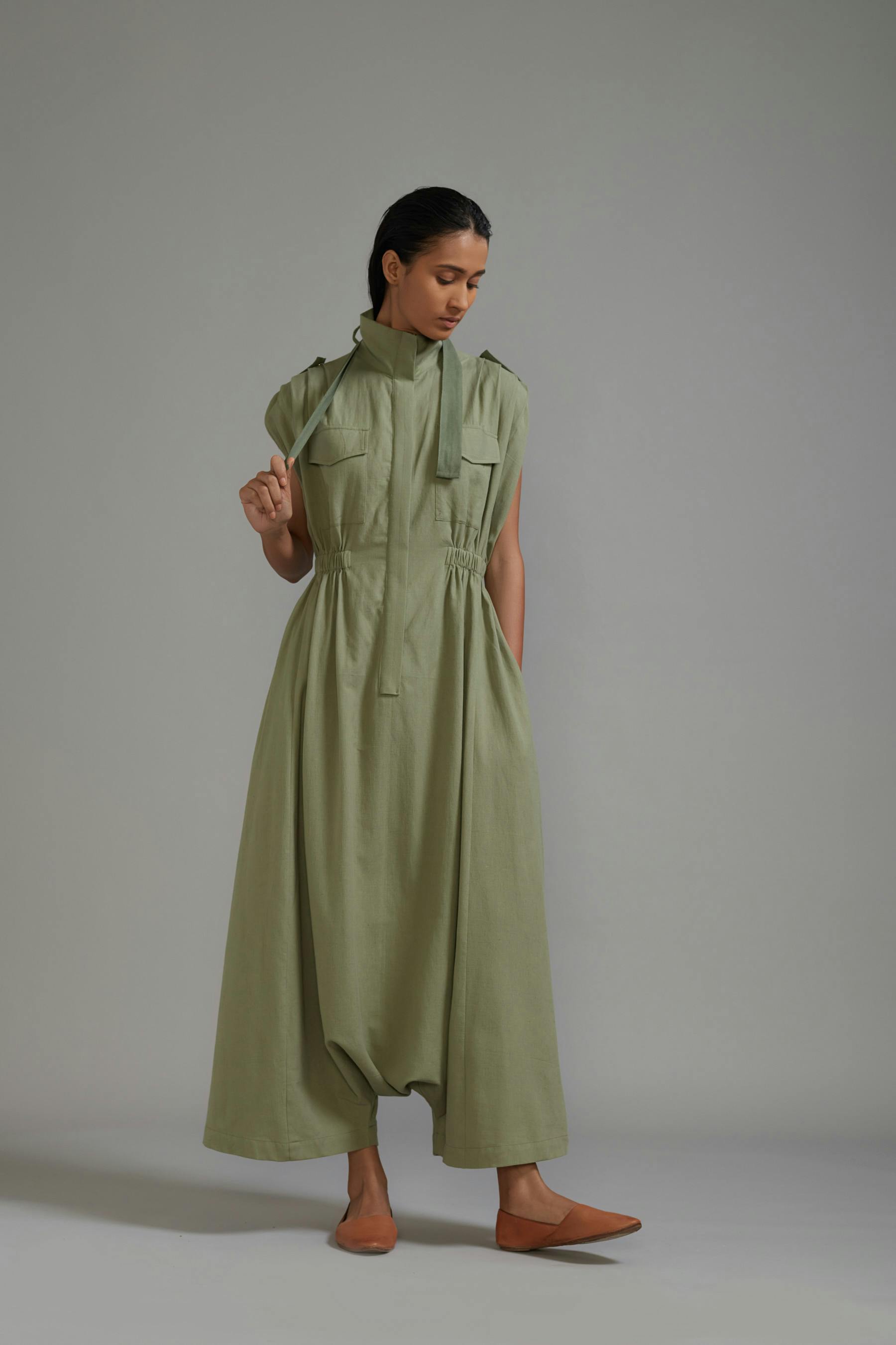 Green Safari Sphara Jumpsuit, a product by Style Mati