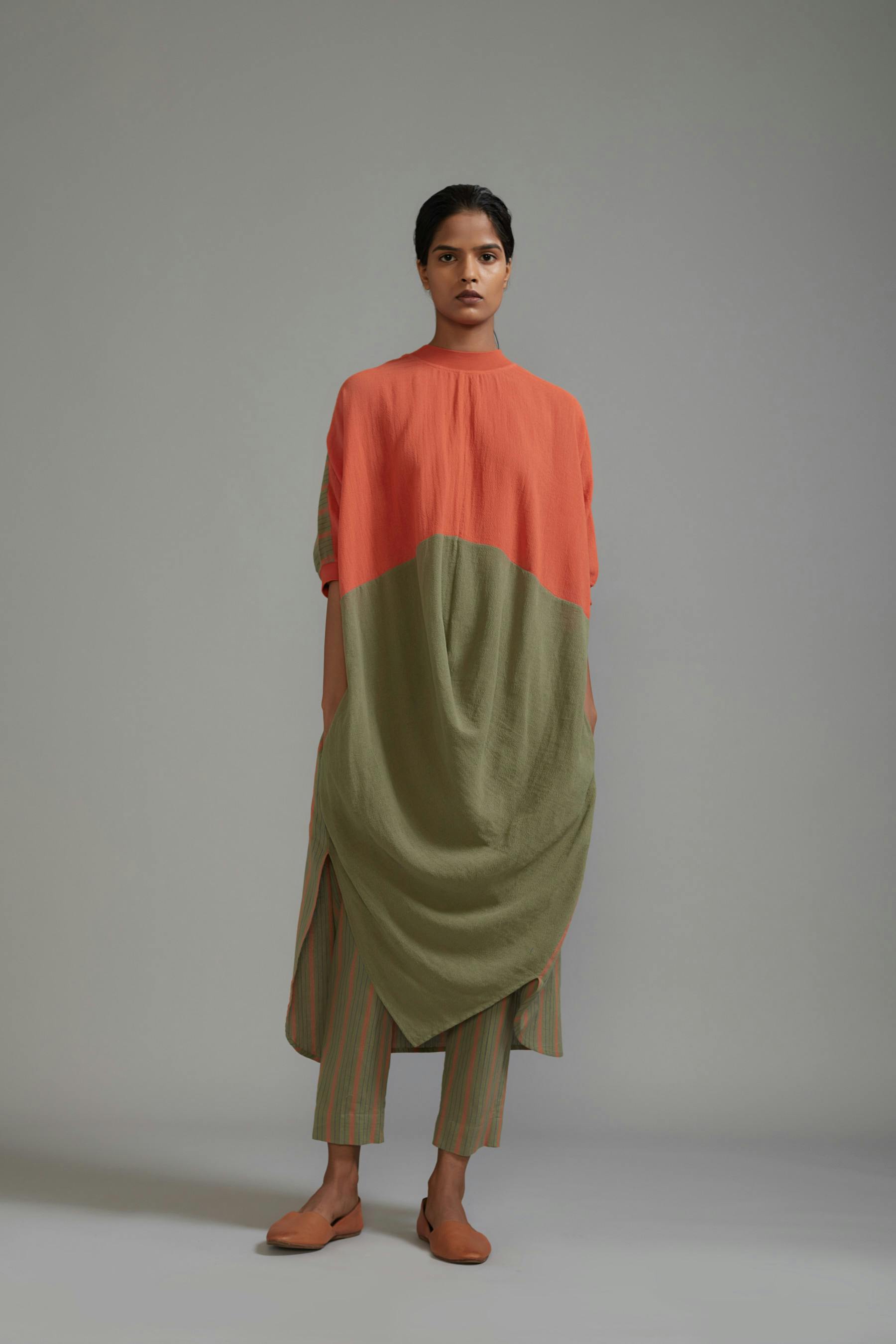 Rust & Green CB Cowl Tunic, a product by Style Mati