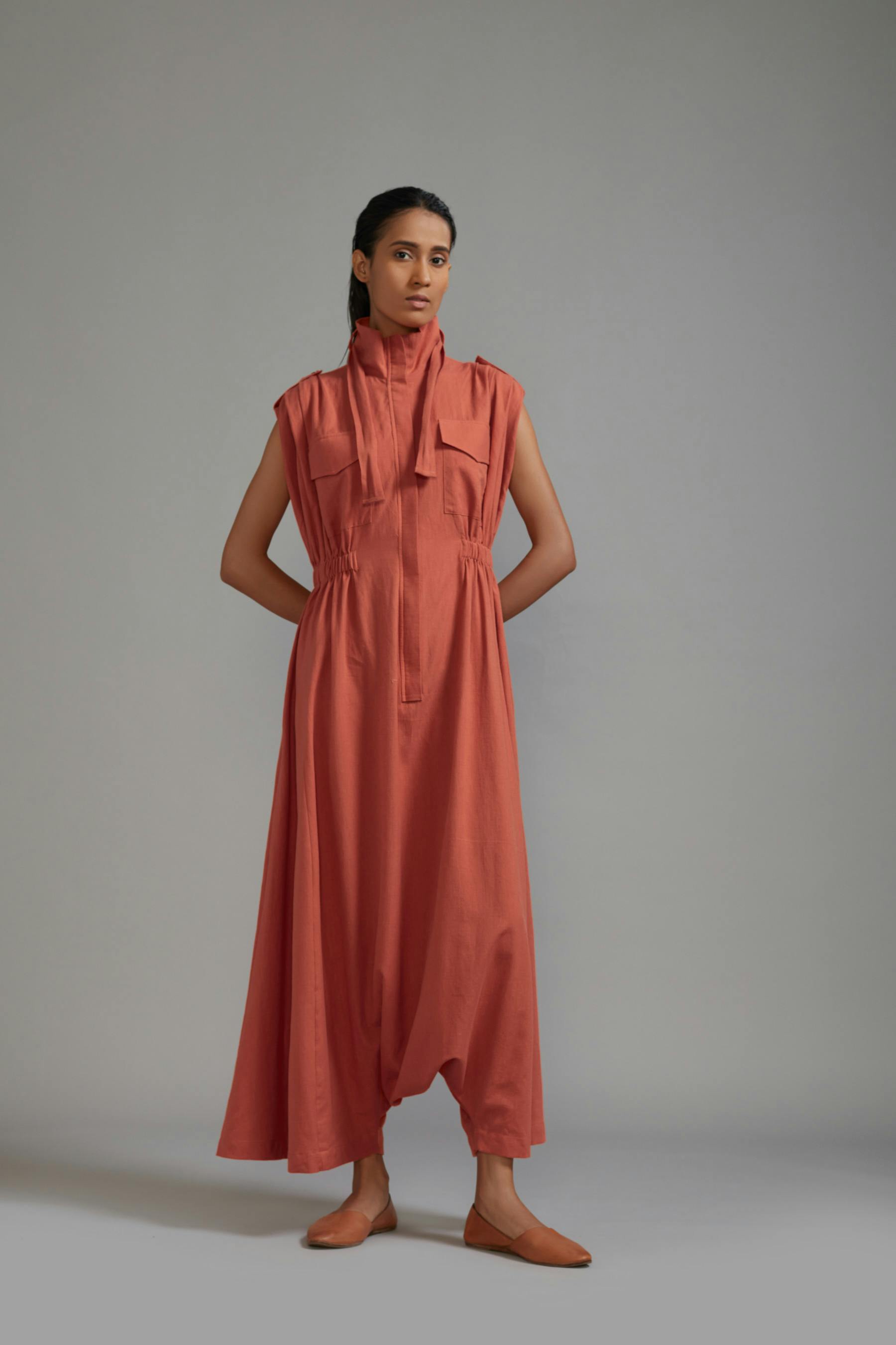 Rust Safari Sphara Jumpsuit, a product by Style Mati