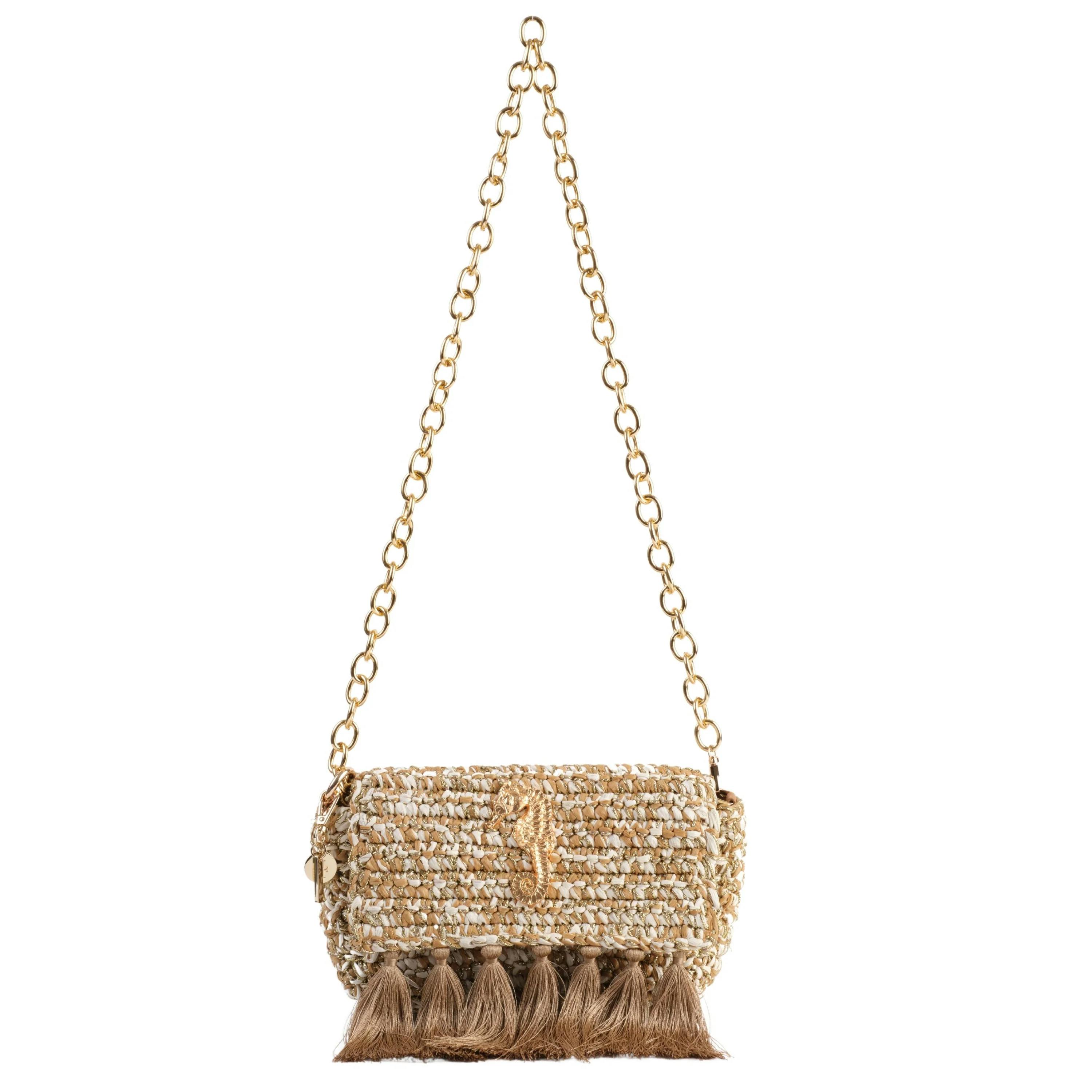 4 Weave Real Raffia Clutch, a product by JENA