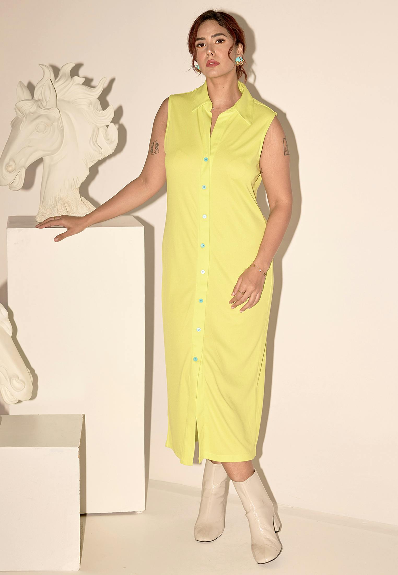 Lime Lounging Dress, a product by Lola's